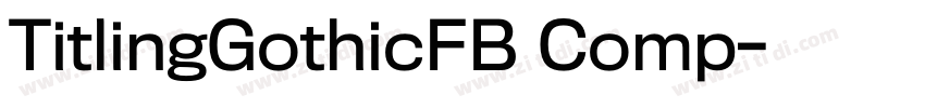 TitlingGothicFB Comp字体转换